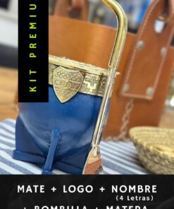 Kit PREMIUM - Mate+Logo+Nombre+Bombilla +Matera
