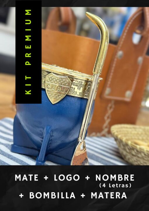Kit PREMIUM - Mate+Logo+Nombre+Bombilla +Matera