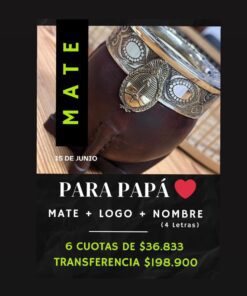 Mate Dia del Padre Para PAPA- Mate+Nombre+Logo